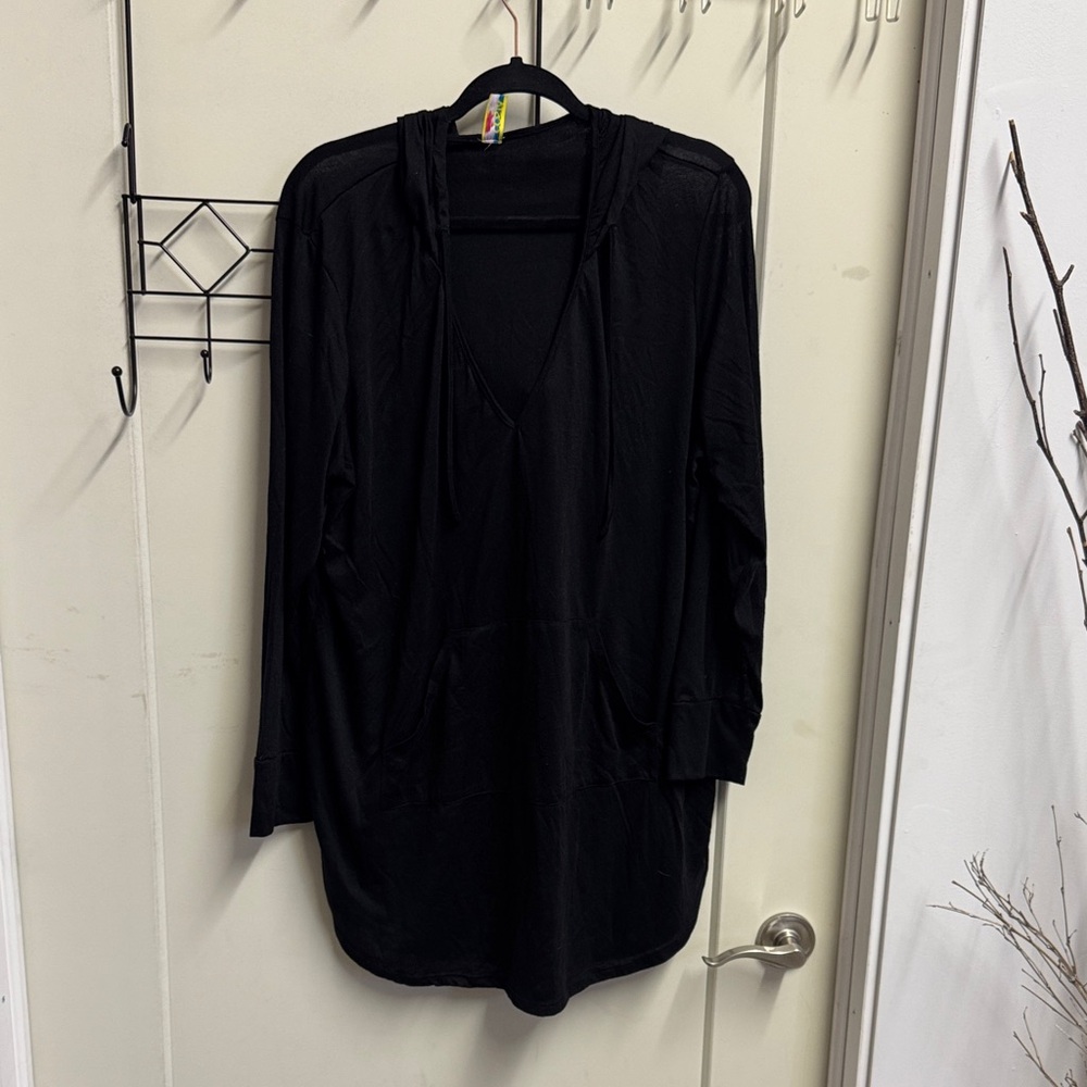 Costa del Sol Black Tunic Sweater Hoodie XXL